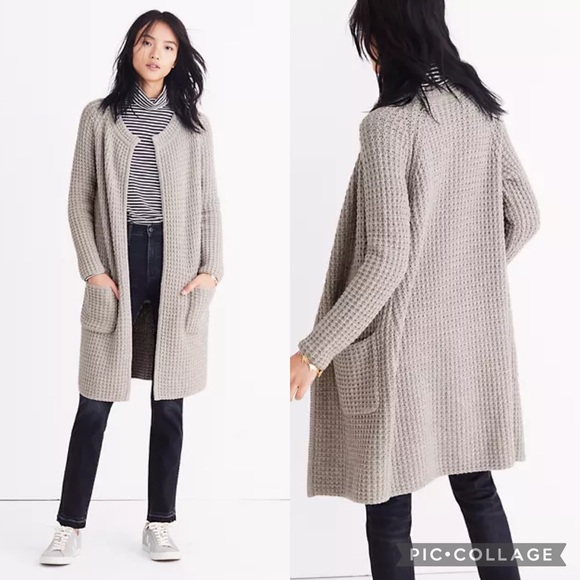Madewell Sweaters - Madewell Waffle Stitch Sweater Jacket Cardigan